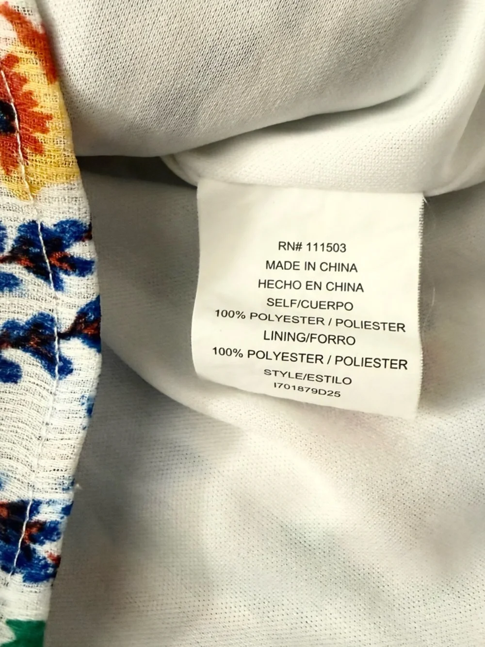 As U Wish White Floral Halter Romper with Blue & Green Print - Picture 10 of 11